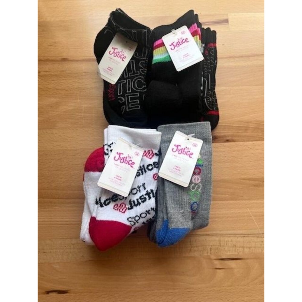 Lot of 4 Justice Socks Size M